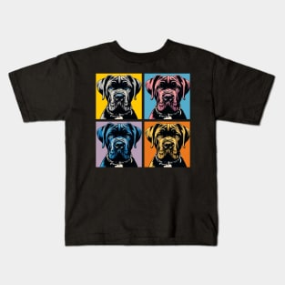 Pop Retro Cane Corso Art - Cute Puppy Kids T-Shirt